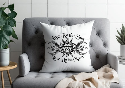 Live by the sun Love by the moon Cushion