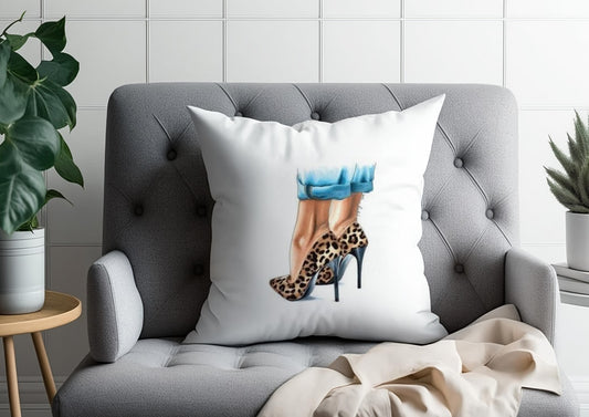 Leopard Heels Cushion