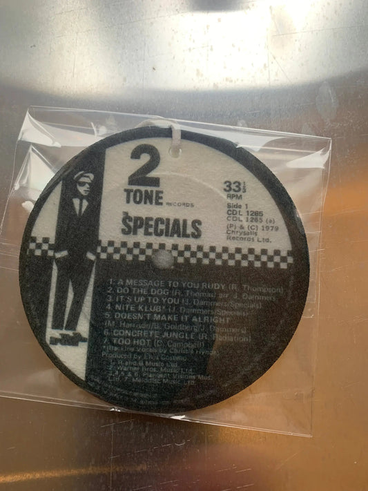 The Specials 2 Tone Vinyl Vehicle Air Freshener All The Tea And More