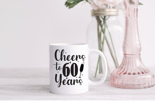 60th Birthday Mugs - Cheers To 60