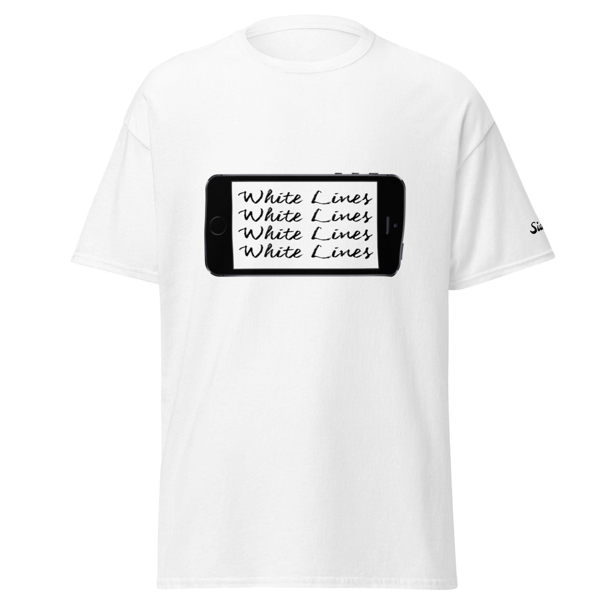Siddy White Lines Men’s Classic Tee - T Shirt